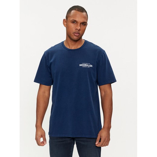 Wrangler T-Shirt Graphic 112350530 Granatowy Regular Fit ze sklepu MODIVO w kategorii T-shirty męskie - zdjęcie 184282560