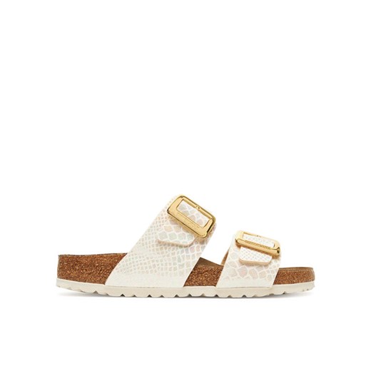 Birkenstock Klapki Sydney Cushion Buckle 1030258 Écru ze sklepu MODIVO w kategorii Klapki damskie - zdjęcie 184282570