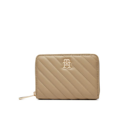 Tommy Hilfiger Duży Portfel Damski AW0AW17017 Beżowy ze sklepu MODIVO w kategorii Portfele damskie - zdjęcie 184282580