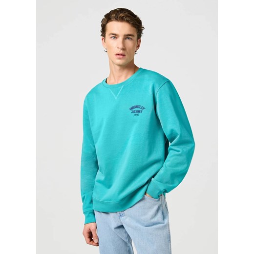 WRANGLER MĘSKA BLUZA WRANGLER SMALL LOGO CREW LATIGO BAY 112364095 ze sklepu YouNeedit.pl w kategorii Bluzy męskie - zdjęcie 184283474