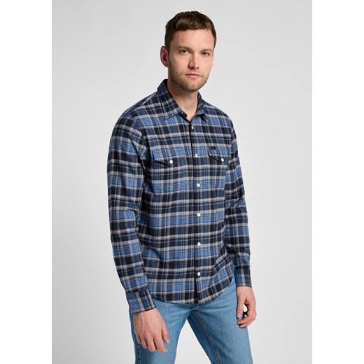 LEE MĘSKA KOSZULA LEE REGULAR SHIRT NAVY 112355697 ze sklepu YouNeedit.pl w kategorii Koszule męskie - zdjęcie 184283552