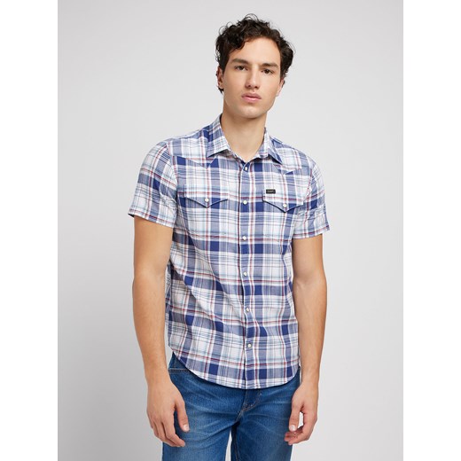 LEE MĘSKA KOSZULA LEE SS WESTERN SHIRT MEDIEVAL BLUE 112349936 ze sklepu YouNeedit.pl w kategorii Koszule męskie - zdjęcie 184283573