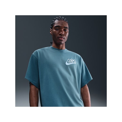 T-shirt męski Nike Solo Swoosh - Niebieski ze sklepu Nike poland w kategorii T-shirty męskie - zdjęcie 184284194