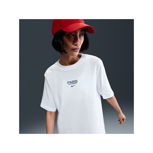 Damski T-shirt piłkarski Nike Paris Saint-Germain Premium - Biel ze sklepu Nike poland w kategorii Bluzki damskie - zdjęcie 184284214