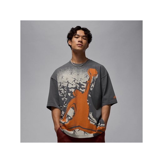 Męski T-shirt oversize Jordan (wznowiony model) - Szary ze sklepu Nike poland w kategorii T-shirty męskie - zdjęcie 184284234