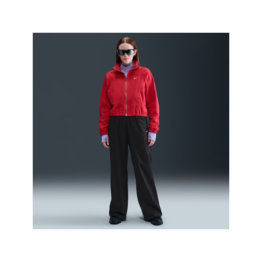 Damskie luźne spodnie z wysokim stanem i luźnymi nogawkami Nike Sportswear Chill Poplin - Czerń ze sklepu Nike poland w kategorii Spodnie damskie - zdjęcie 184284242