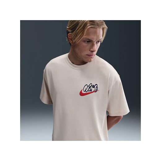 T-shirt męski Nike Solo Swoosh - Brązowy ze sklepu Nike poland w kategorii T-shirty męskie - zdjęcie 184284343