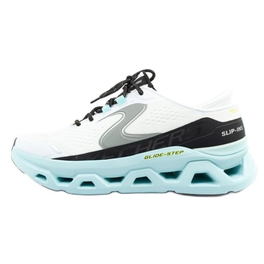Buty Skechers Glide-Step Altus Slip-Ins 232921/WBL białe ze sklepu ButyModne.pl w kategorii Buty sportowe męskie - zdjęcie 184285091
