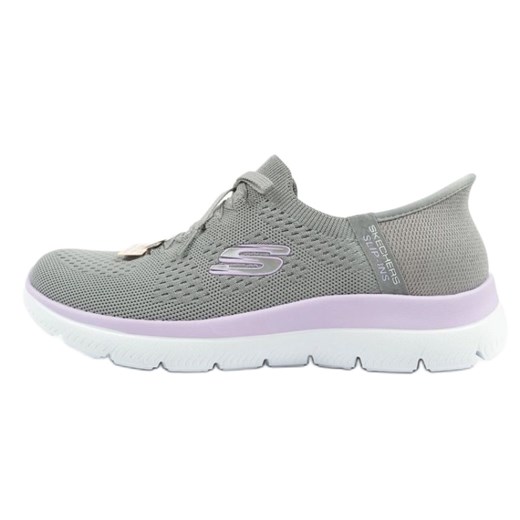 Buty Skechers Summits-New Daily Slip-ins zielone ze sklepu ButyModne.pl w kategorii Buty sportowe damskie - zdjęcie 184285092