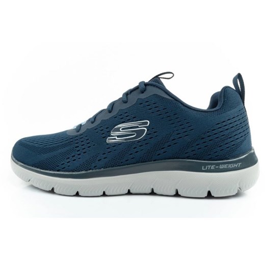 Buty Skechers Summits-Torre 232395/NVGY niebieskie ze sklepu ButyModne.pl w kategorii Buty sportowe męskie - zdjęcie 184285221