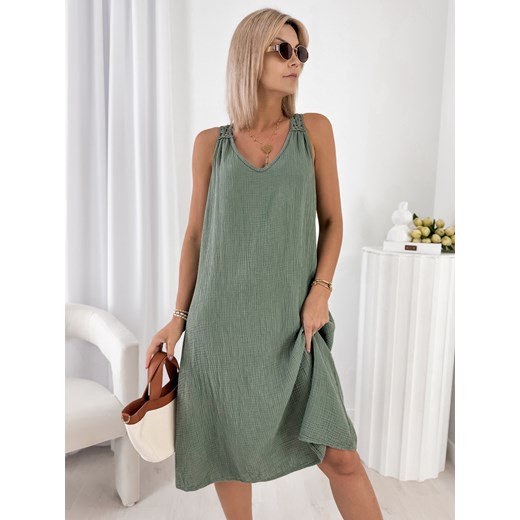 sukienka borja khaki one size ze sklepu UBRA w kategorii Sukienki - zdjęcie 184287200