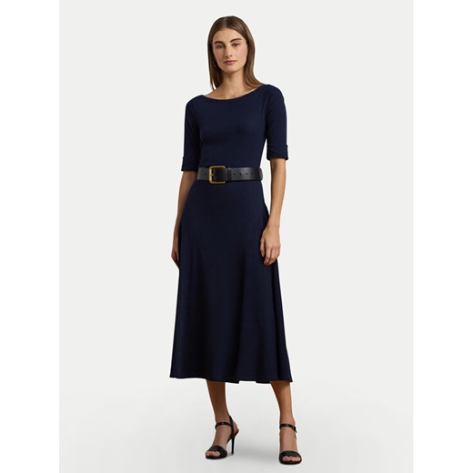 LAUREN RALPH LAUREN Sukienka codzienna 200973599002 Granatowy Slim Fit ze sklepu MODIVO w kategorii Sukienki - zdjęcie 184287873
