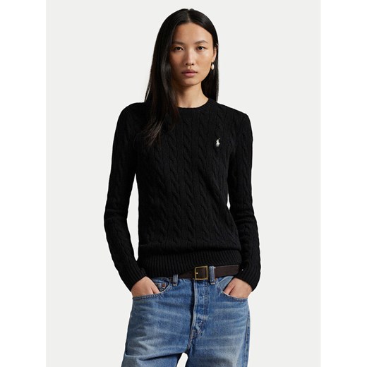 Polo Ralph Lauren Sweter 211971865005 Czarny Slim Fit ze sklepu MODIVO w kategorii Swetry damskie - zdjęcie 184287924