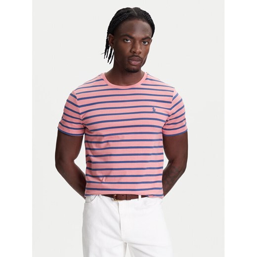 Polo Ralph Lauren T-Shirt 710938134010 Czerwony Custom Slim Fit ze sklepu MODIVO w kategorii T-shirty męskie - zdjęcie 184287942