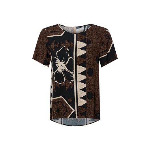 soyaconcept® Bluzka damska - SC-Rosalie 1 Kobiety wiskoza mocca wzorzysty ze sklepu vangraaf w kategorii Bluzki damskie - zdjęcie 184288561