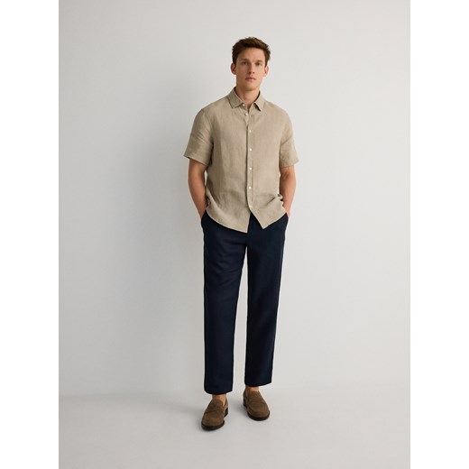 Reserved - Skórzane loafersy - brązowy ze sklepu Reserved w kategorii Mokasyny męskie - zdjęcie 184289481