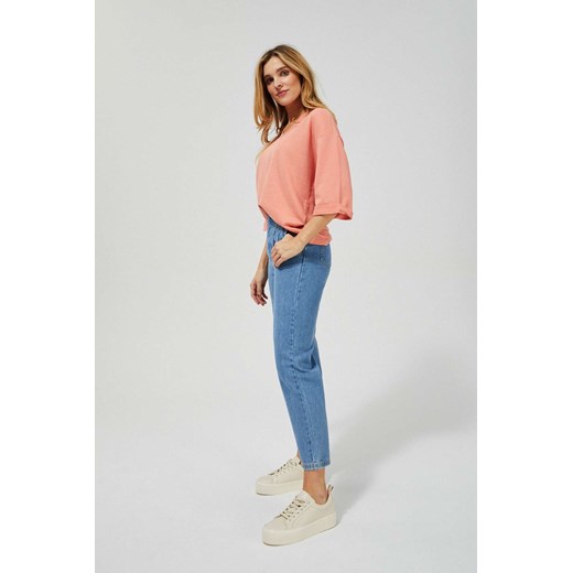 Jeansy slouchy z wysokim stanem S Moodo.pl wyprzedaż