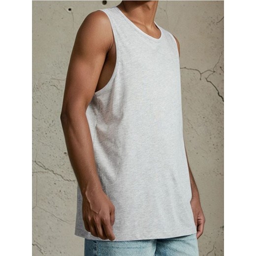 Sinsay - Tank top w stylu basic - szary ze sklepu Sinsay w kategorii T-shirty męskie - zdjęcie 184290331
