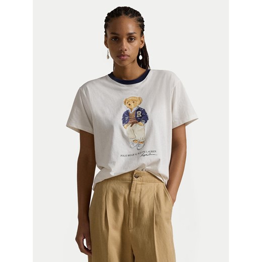 Polo Ralph Lauren T-Shirt 211941205001 Biały Regular Fit Polo Ralph Lauren L MODIVO
