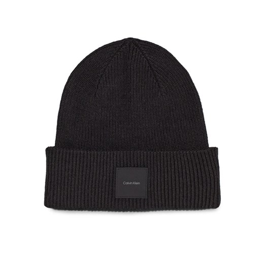 Calvin Klein Czapka K50K512356 Czarny ze sklepu MODIVO w kategorii Czapki zimowe męskie - zdjęcie 184290531
