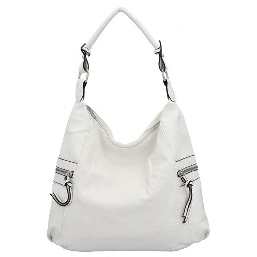 Uniwersalna Torebka Damska firmy Hernan HB0377 Biała ze sklepu PaniTorbalska w kategorii Torby Shopper bag - zdjęcie 184294012