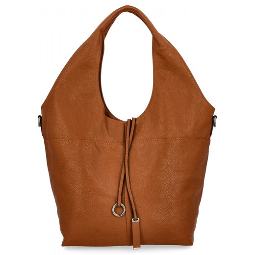 Torebka Damska Shopper Bag firmy Hernan HB0325 Ruda ze sklepu PaniTorbalska w kategorii Torby Shopper bag - zdjęcie 184294142