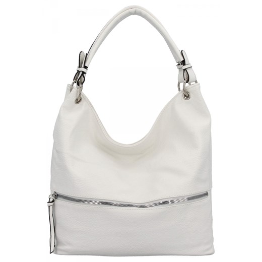 Uniwersalna Torebka Damska XL firmy Hernan HB0386 Biała ze sklepu PaniTorbalska w kategorii Torby Shopper bag - zdjęcie 184294232