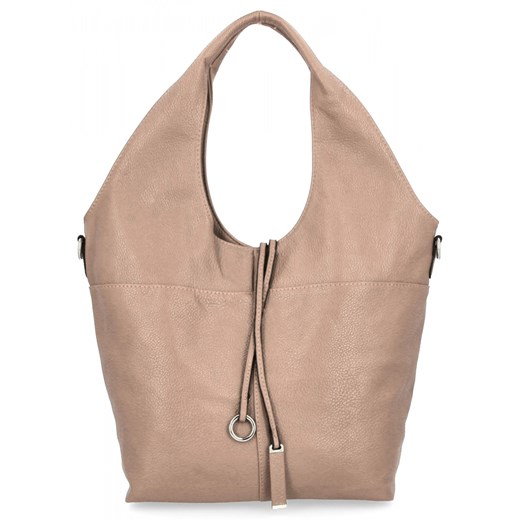 Torebka Damska Shopper Bag firmy Hernan HB0325 Pudrowy Róż ze sklepu PaniTorbalska w kategorii Torby Shopper bag - zdjęcie 184294234