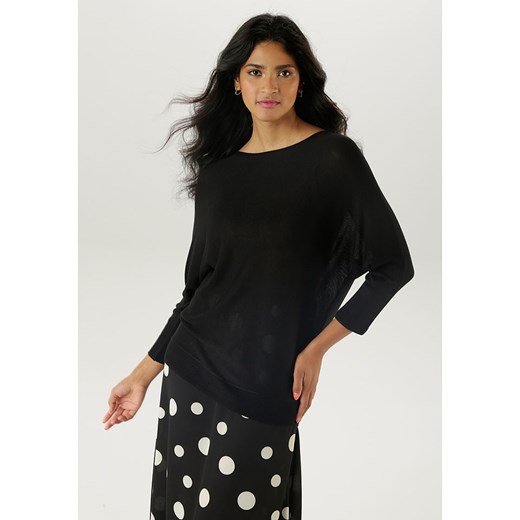 Aniston Sweter w kolorze czarnym ze sklepu Limango Polska w kategorii Swetry damskie - zdjęcie 184295602