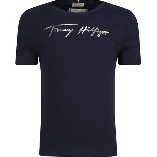 Tommy Hilfiger T-shirt | Regular Fit ze sklepu Gomez Fashion Store w kategorii Bluzki dziewczęce - zdjęcie 184296270