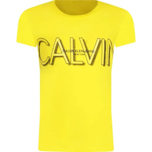 Calvin Klein Jeans T-shirt | Regular Fit ze sklepu Gomez Fashion Store w kategorii Bluzki dziewczęce - zdjęcie 184296301