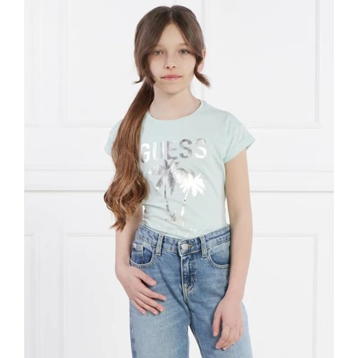 Guess T-shirt | Regular Fit ze sklepu Gomez Fashion Store w kategorii Bluzki dziewczęce - zdjęcie 184296372