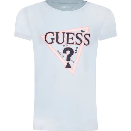 Guess T-shirt | Regular Fit ze sklepu Gomez Fashion Store w kategorii Bluzki dziewczęce - zdjęcie 184296373