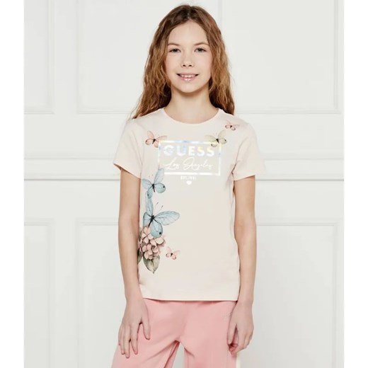 Guess T-shirt | Regular Fit ze sklepu Gomez Fashion Store w kategorii Bluzki dziewczęce - zdjęcie 184296434