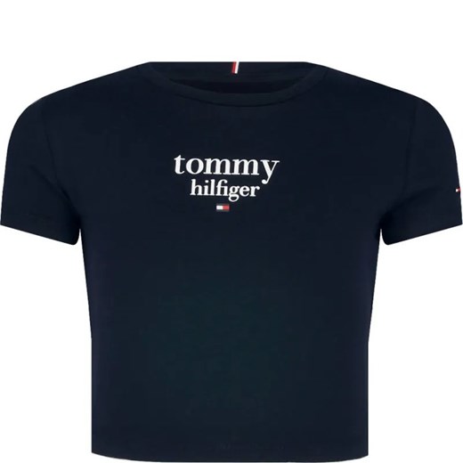 Tommy Hilfiger T-shirt | Cropped Fit ze sklepu Gomez Fashion Store w kategorii Bluzki dziewczęce - zdjęcie 184296451
