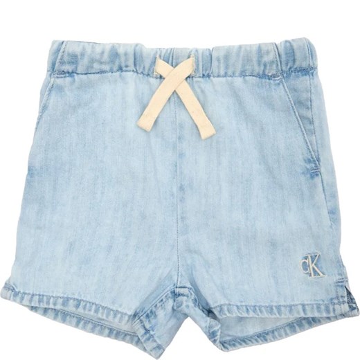 Calvin Klein Jeans Jeansowe szorty | Regular Fit | z dodatkiem lnu ze sklepu Gomez Fashion Store w kategorii Spodenki dziewczęce - zdjęcie 184296474