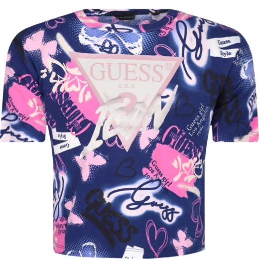 Guess T-shirt | Regular Fit ze sklepu Gomez Fashion Store w kategorii Bluzki dziewczęce - zdjęcie 184296563