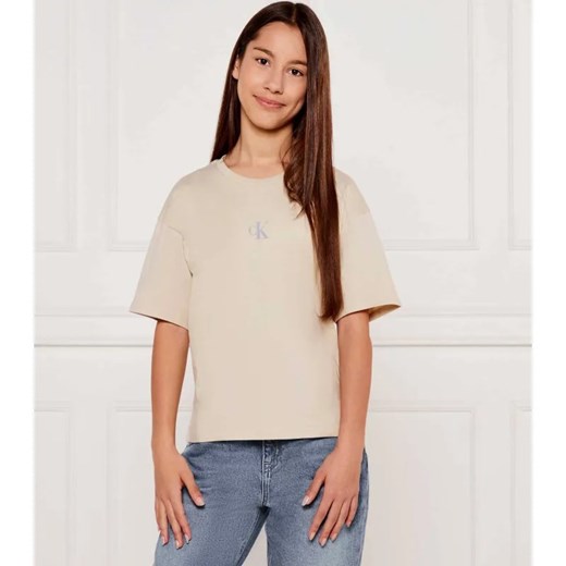 Calvin Klein Jeans T-shirt | Relaxed fit ze sklepu Gomez Fashion Store w kategorii Bluzki dziewczęce - zdjęcie 184296573