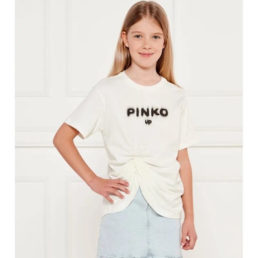 Pinko UP T-shirt | Loose fit ze sklepu Gomez Fashion Store w kategorii Bluzki dziewczęce - zdjęcie 184296641