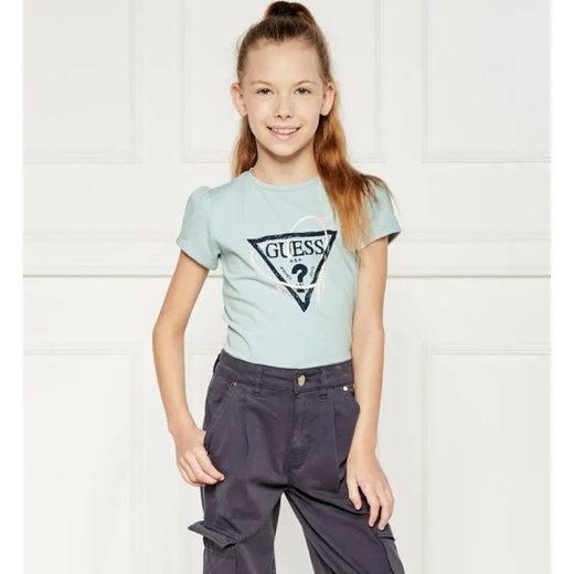 Guess T-shirt | Regular Fit ze sklepu Gomez Fashion Store w kategorii Bluzki dziewczęce - zdjęcie 184296693