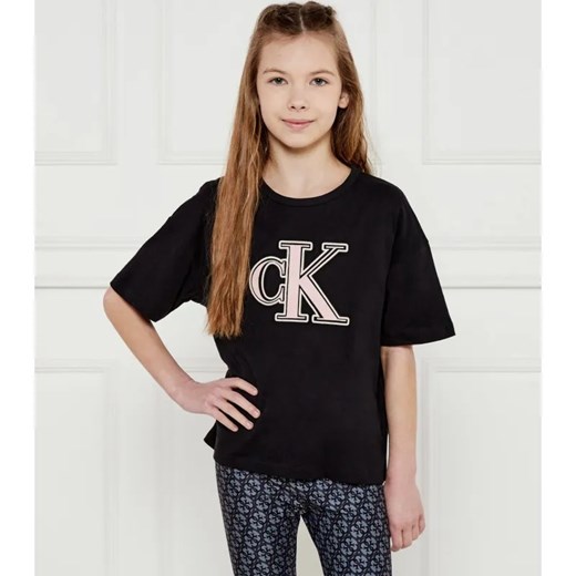 Calvin Klein Jeans T-shirt | Loose fit ze sklepu Gomez Fashion Store w kategorii Bluzki dziewczęce - zdjęcie 184296720