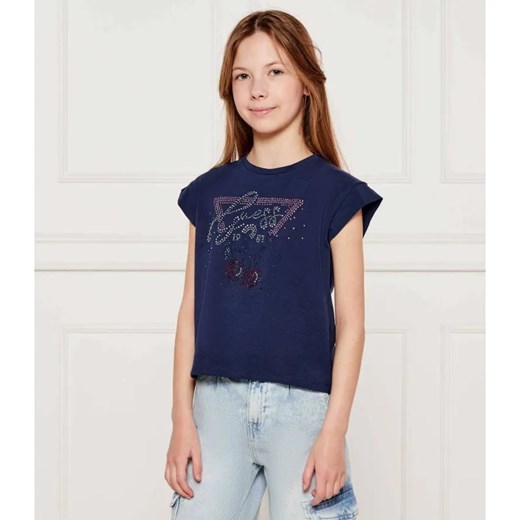 Guess T-shirt | Regular Fit ze sklepu Gomez Fashion Store w kategorii Bluzki dziewczęce - zdjęcie 184296751