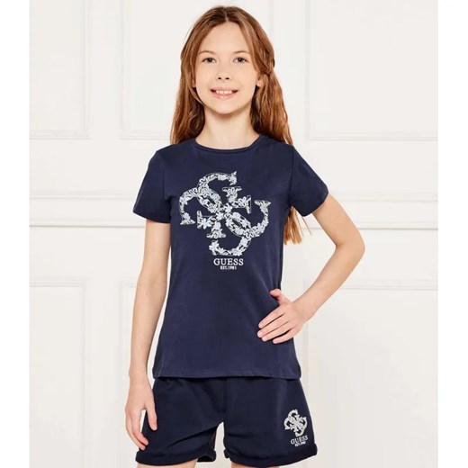 Guess T-shirt | Regular Fit ze sklepu Gomez Fashion Store w kategorii Bluzki dziewczęce - zdjęcie 184296771