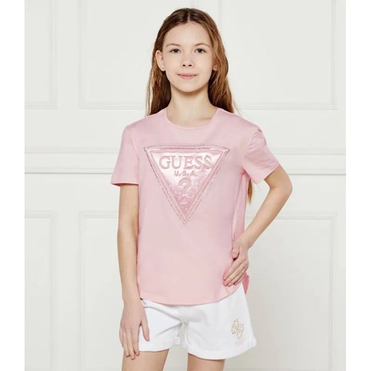 Guess T-shirt | Regular Fit ze sklepu Gomez Fashion Store w kategorii Bluzki dziewczęce - zdjęcie 184296780