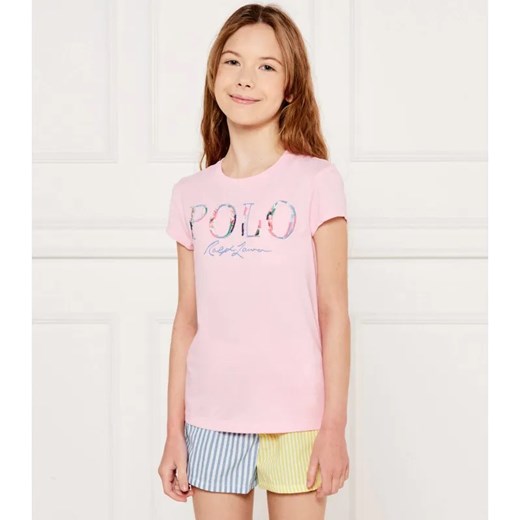 POLO RALPH LAUREN T-shirt | Regular Fit ze sklepu Gomez Fashion Store w kategorii Bluzki dziewczęce - zdjęcie 184296794