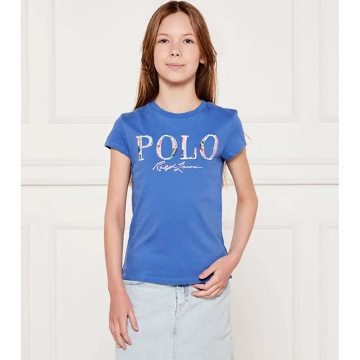 POLO RALPH LAUREN T-shirt | Regular Fit ze sklepu Gomez Fashion Store w kategorii Bluzki dziewczęce - zdjęcie 184296804