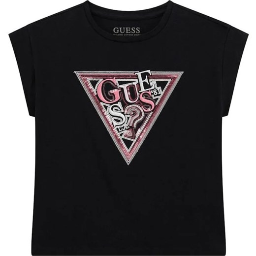 Guess T-shirt | Regular Fit ze sklepu Gomez Fashion Store w kategorii Bluzki dziewczęce - zdjęcie 184296812