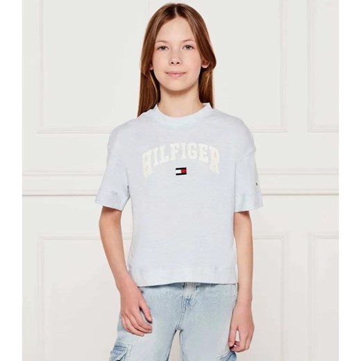 Tommy Hilfiger T-shirt | Regular Fit ze sklepu Gomez Fashion Store w kategorii Bluzki dziewczęce - zdjęcie 184296834