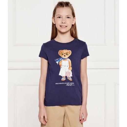 POLO RALPH LAUREN T-shirt | Regular Fit ze sklepu Gomez Fashion Store w kategorii Bluzki dziewczęce - zdjęcie 184296843