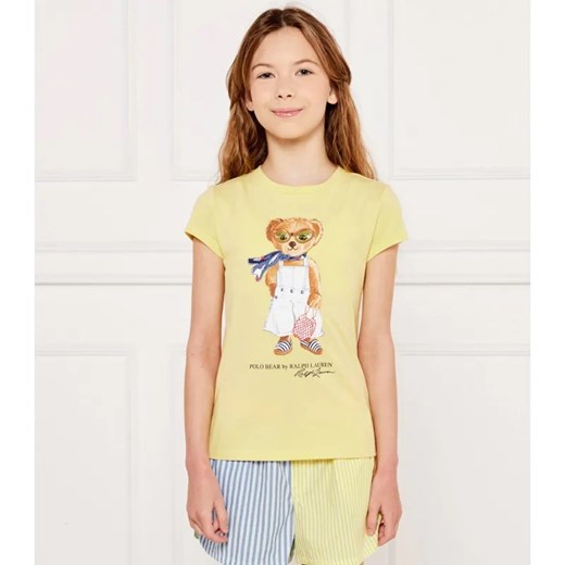 POLO RALPH LAUREN T-shirt | Regular Fit ze sklepu Gomez Fashion Store w kategorii Bluzki dziewczęce - zdjęcie 184296851
